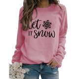 Yes I M Cold Sweatshirts Let It Snow Printed Sports Sweater