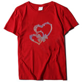 Valentine's Day T Shirt Short-Sleeved T-shirt Summer plus Size Top