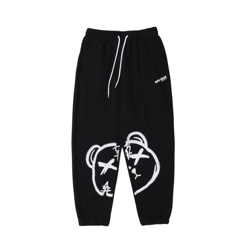 Man Fall Outfis Autumn Creative Cartoon Printed Ankle-Tied Casual Pants Street Couple Track Sweatpants