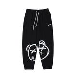 Man Fall Outfis Autumn Creative Cartoon Printed Ankle-Tied Casual Pants Street Couple Track Sweatpants