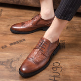 Men's Dress Shoes Classic Leather Oxfords Casual Cushioned Loafer Men's Shoes Casual Business Retro Series Fashionable Comfortable Breathable