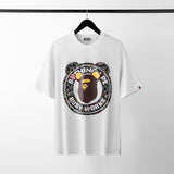 Bape Bearbrick T Shirt Summer Camouflage J Classic Ape Pattern Short Sleeve