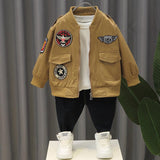 Toddler Boys Jackets Jacket Spring Autumn Baseball Uniform