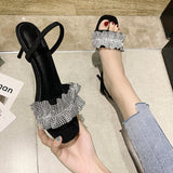 High Heels Slides Summer Ankle-Strap High Heel Fashion Sandals