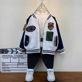 Toddler Boys Jackets Boys' Jacket Spring and Autumn Baseball Uniform