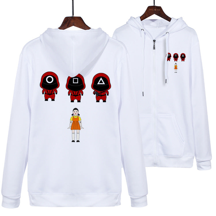 Squid Game Costume Zipper Sweater