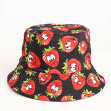 Bucket Hat Fishing Cap Cotton Print Fisherman Hat Flower Fashion Basin Hat for Men and Women Casual Sun Hat