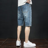 Men Jorts Men's Denim Blue Fifth Pants Vintage Shorts