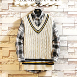 Men's Jackets Men's Sweater Sleeveless Spring and Autumn Sweater