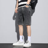 Men Denim Shorts Thin Denim Shorts Men's Summer Loose Men's
