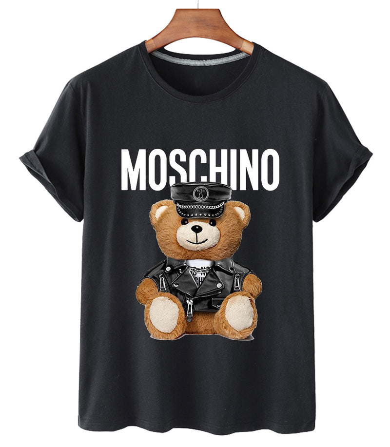 Moschino T Shirt Bear Printed Short-Sleeved T-Shirt For Men And Women