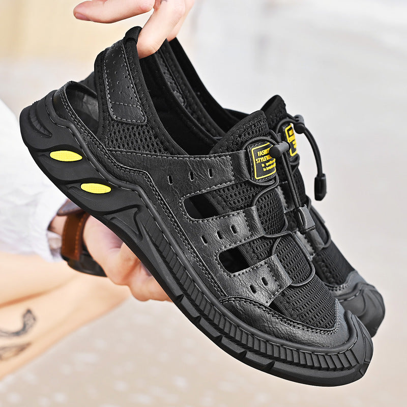 Tactical Trekking Sandals Summer Sandals Men's Sandals Dual-Use Hollowed Leisure Beach Shoes