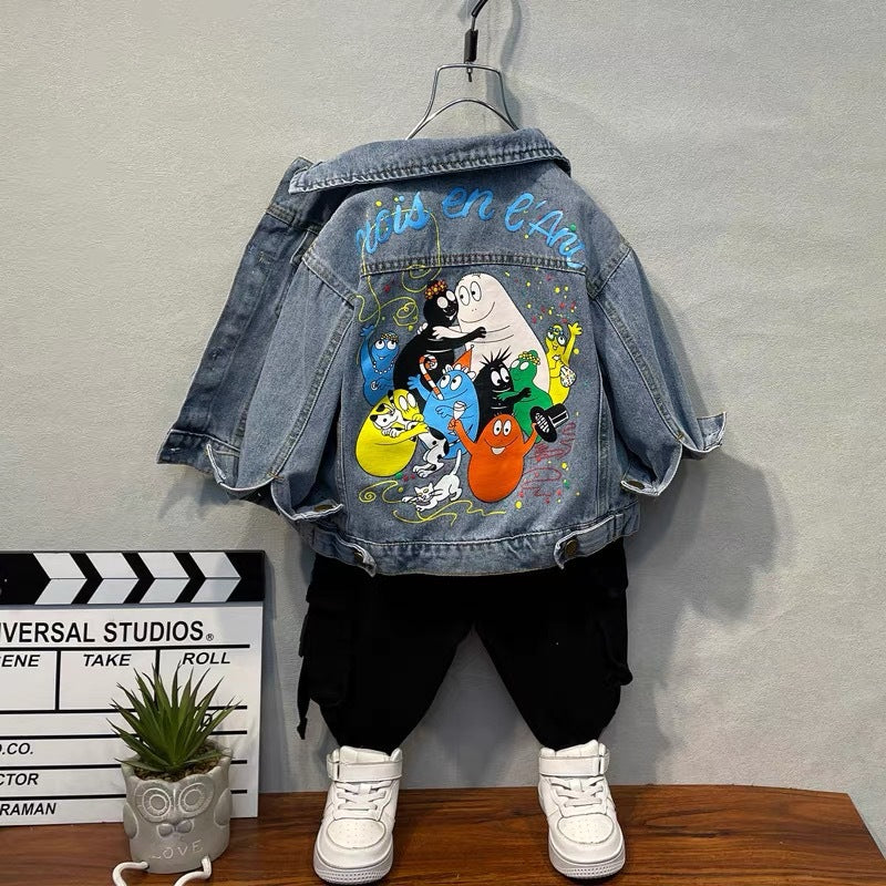 Toddler Boys Jackets Boys' Spring and Autumn Denim Jacket