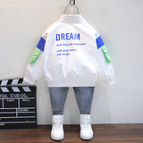 Toddler Boys Jackets Boys' Spring Coat Baseball Uniform Handsome
