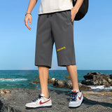 Men White Shorts Men's Summer Loose Leisure Sports Shorts