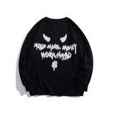 Crew Neck Sweatshirts for Men Men's Printed Sweater Men's Fashion Brand High Street Loose