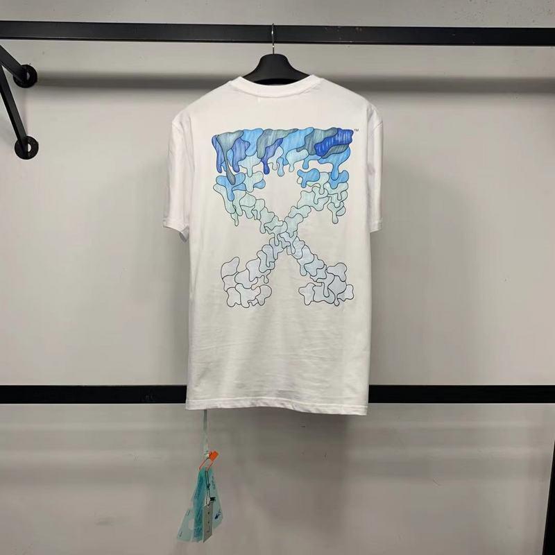 Off White T Shirt Short Sleeve Men'S And Women'S Cotton Tshirt Owt