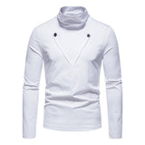 Men's Sweatshirt Men's Turtleneck T-shirt Slim Fit