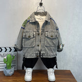 Toddler Boys Jackets Boys' Denim Jacket Spring and Autumn Clothing