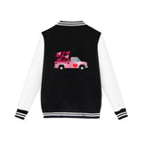 Valentine's Day Jacket Winter Thermal Fleece Sports and Leisure Baseball Uniform