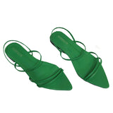 Women Black Dress Shoes Sandals Summer Thin Strap Sandals