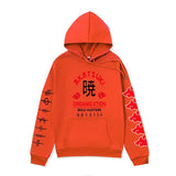 Anime Hoddies Clothing Fire Shadow Tissue Printed Hoodie
