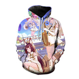 Anime Hoddies Azur Lane 3D Printed Azur Lane Sweatshirt