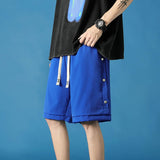 Men White Shorts Summer Men's Casual Shorts Loose Sports