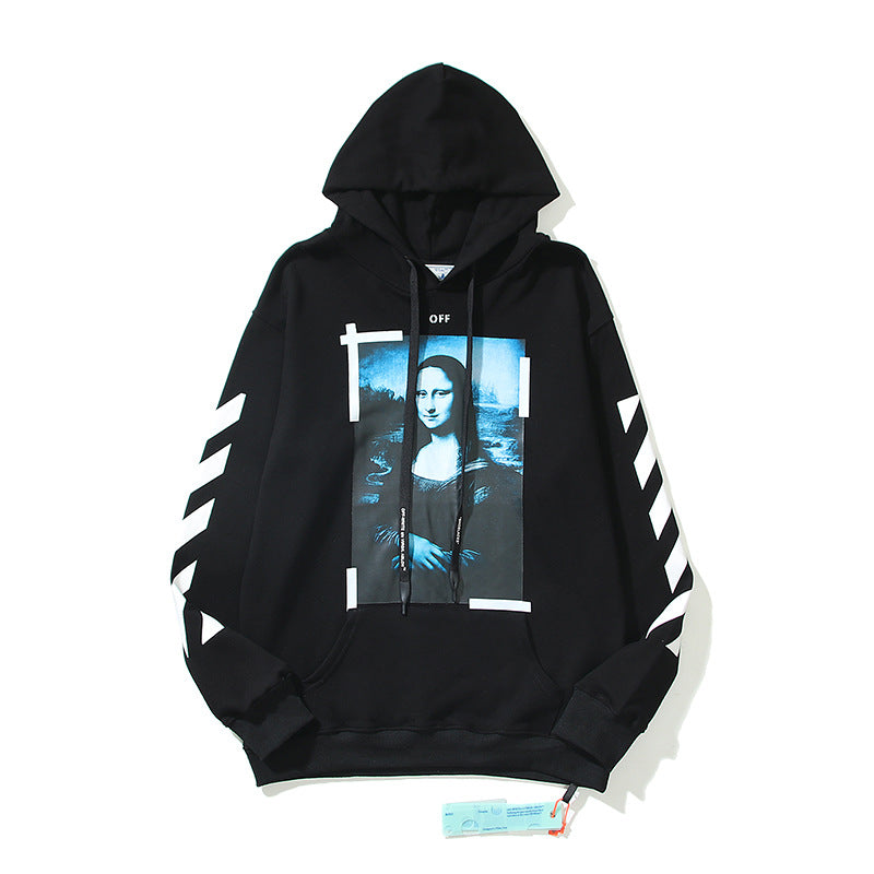 off White Hoodie Autumn Hooded Sweater Loose Men's and Women's Coat