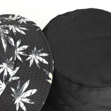Bucket Hat Fishing Cap Cotton Print Fisherman Hat Maple Leaf Hat Female Outdoor Leisure Basin Hat