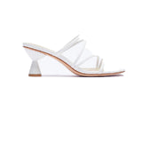 White Strappy Heels Summer Limited Thin Strap Sandals Wine Cup Heel Outdoor Slippers