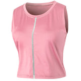 Moisture Wicking Tank Top Fitness Vest Crew Neck