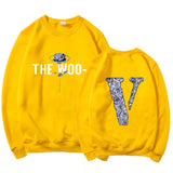 Vlone Sweatshirts Round Neck Sweater Printed Men'S And Women'S Loose