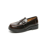 Mary Jane Shoes Spring Leather Shoes Vintage Brown
