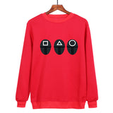 Squid Game Costume round Six Printed Crew Neck Sweatshirt