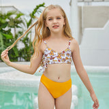 Children Swimsuit Children's Swimwear Split Backless Bikini