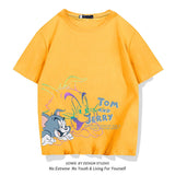 Tom And Jerry T Shirt Cat And Mouse Half Sleeve