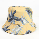 Bucket Hat Fishing Cap Cotton Print Fisherman Hat Pattern Printing Bucket Hat Female Sun Hat Tide