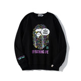 Bathing Ape Sweatshirts Spring Fashion Brand round Neck Pullover Undershirt Sweater