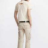 Rave Outfits Men T Shirt Hollow Short Sleeve Simple Solid Color