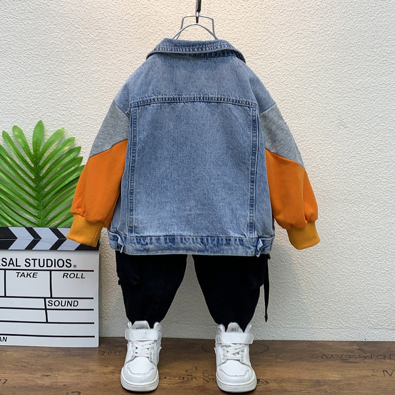 Toddler Boys Jackets Boys' Denim Jacket Spring and Autumn