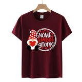 Valentine's Day T Shirts Couples Letter Heart Printing Women's Pullover T-shirt
