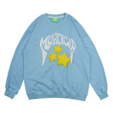 Man Fall Outfits Autumn Winter Couple Sweatshirt Retro Alphabet Graffiti Puff Print Student Casual Sports Top
