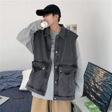 Men Denim Jackets Fall Winter Cowboy Coat