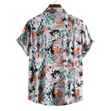 Camp Collar Shirt Short Sleeve Print