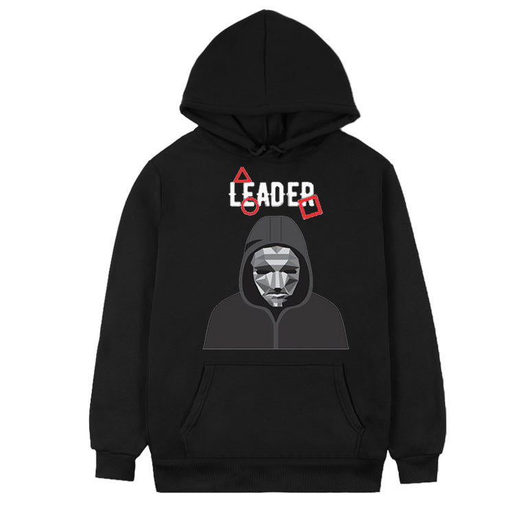 Squid Game Costume Autumn and Winter Men's and Women's Casual Loose Hooded Sweater