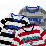 Children Long Sleeve Shirts Children's Clothing Spring and Autumn Boy's Long-Sleeved T-shirt Striped Set Long Sleeve