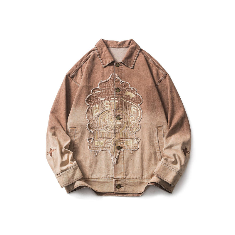 Men Denim Jackets Spring and Autumn Denim Coat Jacket Coat