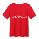 Squid Game Costume Wooden Man Printed Shirt Short Sleeve T-shirt
