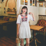 Coachella Music Festival Outfits Embroidery Color Hair Ball Travel Holiday Dress